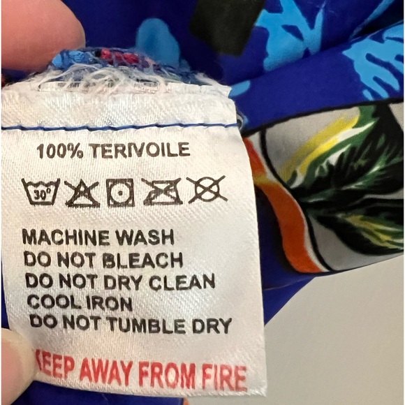 V.H.O. Hawaiian Blue beer short sleeve shirt size Large - Picture 6 of 7